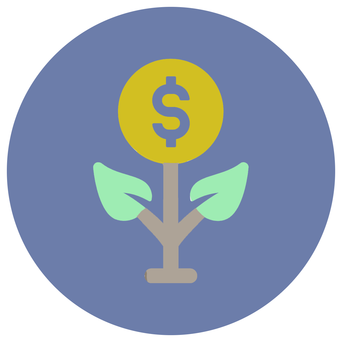 icon depicting money growth
